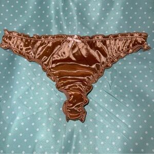 NEW Satin Thong Panties Size Medium